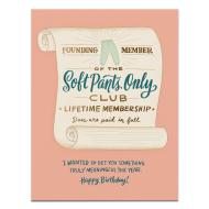 Soft Pants Club Birthday Card