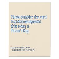 Father’s Day Acknowledgment Card
